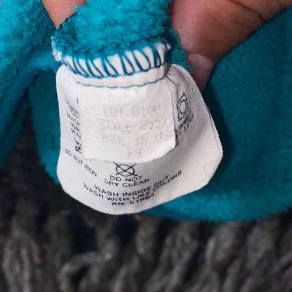 Patagonia Aqua Teal Vest Deep Pile Full Zip Retro X Fleece Vintage  Rare Sz S - Picture 17 of 17